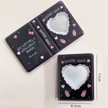 스크랩북 포토북만들기 앨범 사진첩 러블리 베어 사진 앨범 3 인치 러브 하트 할로우 Kpop 카드 바인더 아, 15 F1