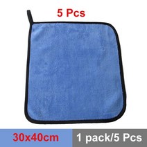 손세차세차용 초극세사 세탁 타월 30x30 40 60CM 후 물기 제거 이물질 청소 물 흡수 섬세한 블루, 05 30x40x5pcs_01 초극세사