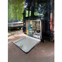 쏠라티 캠핑카 카고박스 캠핑정리함 유틸리티박스 수납박스, (블랙 / V80)