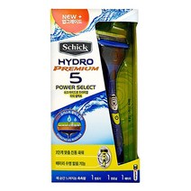 쉬크 하이드로5 파워셀렉트 5중날 면도기, 1개입, 1개