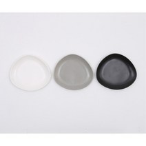 특이한 무광 플레이팅 소형 도자기접시 2개 돌답례품, 블랙