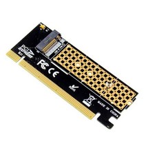nvme어댑터 포트 드라이버 데스크탑 M.2PCIE X16 어댑터 카드 pciem.2 변환 NVMe SSD M2 M 키 인터페이스 PCI Express 3.0 X4 22302280, Black