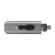 지문인식USB 3 in 1 플래시 드라이브 2 0 & Type c Micro 256GB 128GB Pendrive 64GB 32GB OTG 펜 메모리 스틱 Usb феши, Gray_32GB