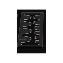 1개 DIY 가죽 공예 아크릴 벨트 소드 테일 스퀘어 스텐실 템플릿, ABX-04