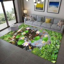 3D 모던하우스 거실 중대형 예쁜 북유럽카페트