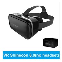 VR게임기 오리지널 VR Shinecon 6 0 헤드셋 버전 가상 현실 3D 안경 헬멧 스마트폰 풀 패키지 + 컨트롤러, CHINA_Bundle 1