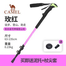 낙타 아웃도어 스틱 T자형 4단 알루미늄 접이식 지팡이 트레킹 등산 스틱 폴대-52070, 옵션11