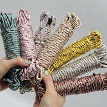 다목적 로프 빨래줄 원룸 필수템 베란다 빨래 건조대 캠핑 백패킹 휴대용 빨랫줄 자취방 기숙사 다용도실 옥상 세탁 줄 실내 실외 고정 걸이 나일론 10M