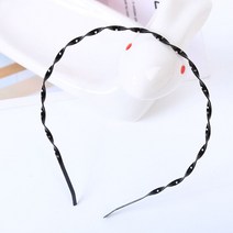 트위스트 철사 머리띠 남여공용 헤어밴드 와이어 스프링 남성 _ 22092786EA