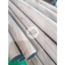 우드창고 월넛 목봉 프리미엄 북미산 5파이x2100mm 호두나무 원주목 나무봉환봉 옷걸이봉 홈데코 목재