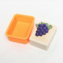 석고방향제몰드 비누몰드-1구(몰드색상랜덤), 직사각몰드(민무늬)