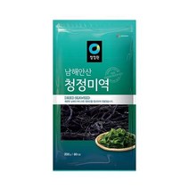 청정원 엄마손맛 맞벌이 우리가족 남해안산 청정 미역 200g (80인분) 국민국 아기국 산모 자취 집밥 간편식 오이냉국 무침 생일 산모 출산 미소장국, 9개
