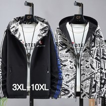 쥬엔리치 남자 빅사이즈 양면 점퍼 남자 자켓 바람막이 봄 가을 겨울 잠바 4XL-10XL