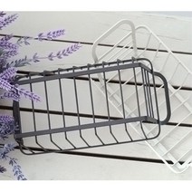 모던 철제바스켓 화장품 미니수납함 믹스커피보관함, 1개, 화이트