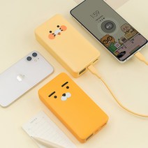 카카오프렌즈 사각 PD 보조배터리 20000mAh USB, 라이언, WPB20000_PD