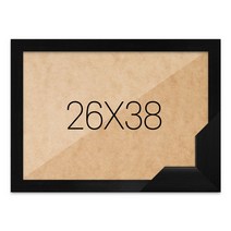 퍼즐액자 26x38 고급형 우드 블랙, 단품