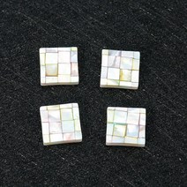 모자이크 diy 십자수 공예 다이아몬드 타일 장식 수제 선물 용품 스티커 재료 2 천연 쉘 어머니 진주 광장 접합 조개 아트 수 보석 만들기 홈, 무작위의