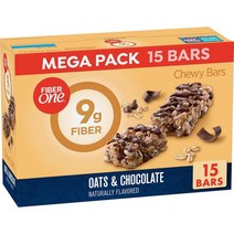 파이버 원 츄이 바 메가팩 15개 귀리 초콜릿, 1.4 Ounce (Pack of 15)