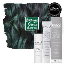 카랄 바코염색약 컬러 컬렉션 고밀도 색소함량이높은 헤어염색약 조정색, 에너지그린_GR1, 1개