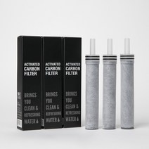 퓨어레인 대용량 카본 ACF 염소제거 녹물제거 리필 필터 PRC Filter, 3개