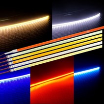 오버스텝 12V용 300mm X 6mm 다용도 면발광 COB DIY LED바, 레드, 1개
