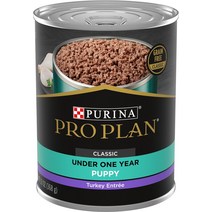 Purina Pro Plan Development Puppy Classic Turkey 앙트레 그레인 프리 강아지 사료 통조림 13온스 12강아지입