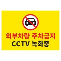 CCTV녹화중 아트사인 580x400 주차금지 포멕스 1188, 상세페이지 참조, 상세페이지 참조