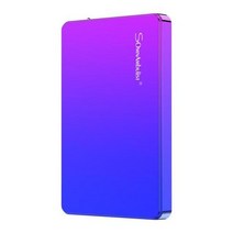 Sommambulist 2.5 quotUSB3.0 휴대용 외장 하드 디스크 2 테라바이트 1 PC Mac 태블릿 Xbox PS4 TV 박스 용, CHINA, Gradient purple_500GB