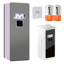 에어플로 프리미엄 방향제 자동분사기 (베이직 실버베이지) 건전지O, 아카시아 4캔 (1000원 할인), 1개