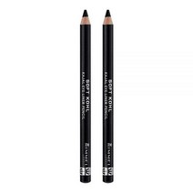 Rimmel Soft Kohl Kajal 아이라이너 제트 블랙 2개입 (1팩, 2 Count (Pack of 1)