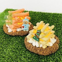 초등저 만들기-1인 4인용택1 무드등 데코찰흙 학교수업 학교용품 학습놀이 모닥불, 1인용, 1인용