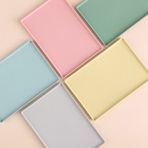 카페 트레이 사각 쟁반 빵 간식 받침 5컬러, 멀티 트레이-그린