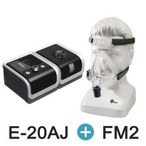 양압기 BMC E-20AJ APAP 자동 제품 수면 무호흡증 기계 Homeuse 호흡기 코 고는, 03 E-20AJ and 1pc FM_03 큰