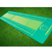 제자리멀리뛰기 판 매트 제멀판 멀리뛰기 측정기, 고무매트 그린 보관백 포함