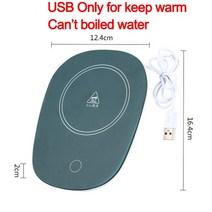 영국식 도자기 유리 티팟 워머 티워머 세트 100°c 컵 히터 200w 머그 핫 티 메이커 5 기어 온도 코스터 전기 핫 플레이트 밀크티 가열 패드 220v, 따뜻하게 유지하기위한 전자 USB