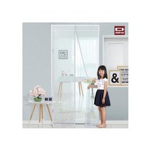 [바보사랑]다샵 현관 방문 모기장 화이트 110x235, 1개