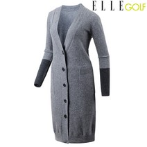[엘르골프] (여성)캐시혼방긴기장가디건_6E83701