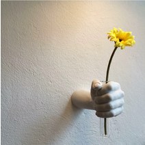 벽걸이 꽃병 홀더 붙이는 화병 벽장식 인테리어 행잉, 홀더(꽃꽂이홀더 포함)( 꽃 불포함)