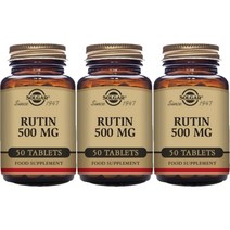 솔가 Solgar Rutin 루틴 500mg 50정 3팩, 100정, 3개
