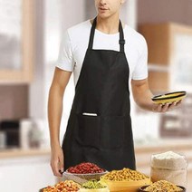 무지 방수 앞치마 카페 바리스타 어린이집 요양사 요양원 까페 공방 화방 식당 주방 롱, 2-무지앞치마-레드