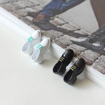 수제화 매장 인테리어용 미니어처 구두 4개 작품 모형 공방 조형물 하우스, 블랙