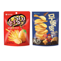 오리온 무뚝뚝감자칩 60g x 6p + 눈을감자 56g x 6p, 50세트