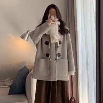 블링앤수 럭셔리한 여성 기본핏 하프 코트 IZZ071
