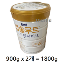 앱솔루트 센서티브 분유 4단계, 1800g, 5개