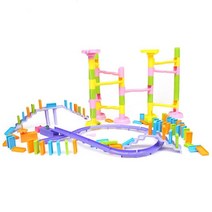 구슬마블런 도미노장난감세트 5살 집중력 집콕 유치원교구 도미노세우기 완구 쌓기 집콕템 블럭