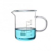낮은 형태 측정 유리 비커 화학 실험실 붕규산염 투명 용량 50ml-250ml, [02] 50ML