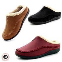 [방한 퍼안감 3cm] 가볍고 발볼편한 착화감좋은 여성 겨울 따뜻한 보아털 뮬블로퍼 슬리퍼