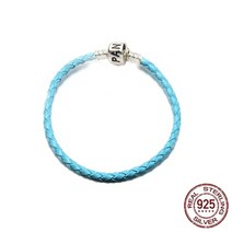 여성 액세사리 목걸이 팔찌 귀걸이 패션 잡화 패션 클래식 팔찌 스털링 실버 가죽 뱀 뼈 체인 맞는 원래 매력 구슬 디자인 쥬얼리