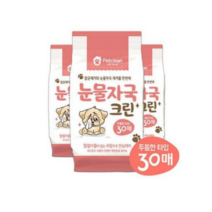 펫크린 강아지와 고양이 눈물자국크린 물티슈형-30매, 1
