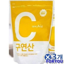 ForU316 자연에서 온 구연산 세척세정 산소계표백제 3개 1kg 구연산세탁 세척, 상세페이지 참조